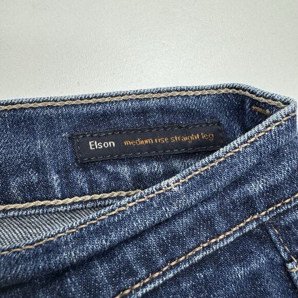 Citizens Of Humanity Womens Elson Medium Rise Straight Leg Jeans Blue Size 26 - Picture 4 of 10